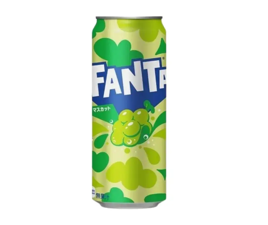 Fanta smaki zielone jabłko winogrono